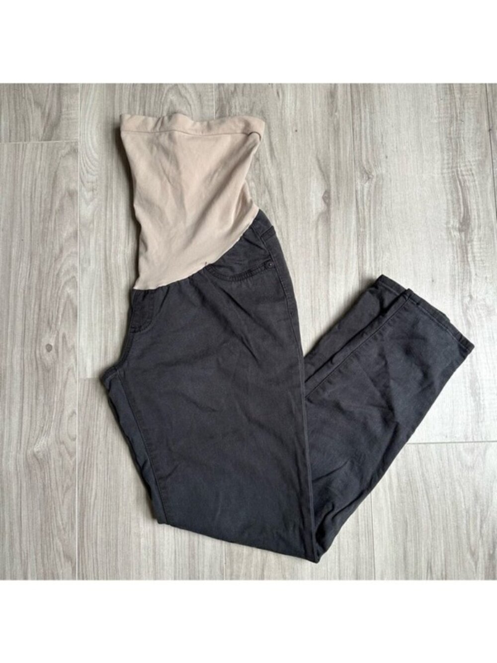 Led luxe essentials denim maternity pants small